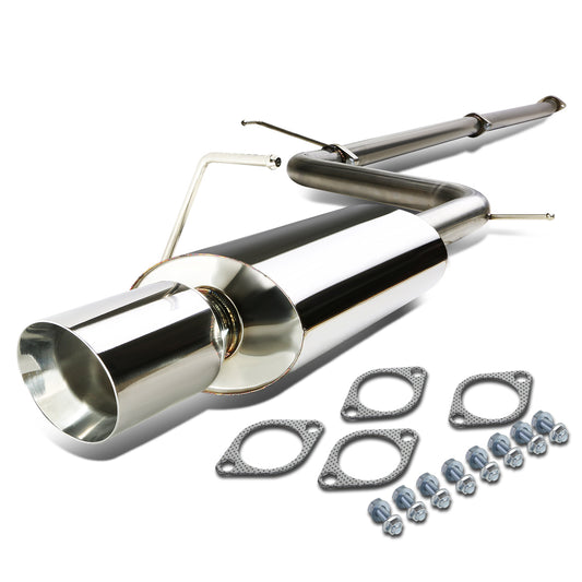 TUBERIA CATBACK CATBACK - 06-12 MITSUBISHI ECLIPSE 4CYL - SINGLE ROLLED TIP - STAINLESS STEEL