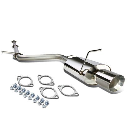 TUBERIA CATBACK CATBACK - 06-12 MITSUBISHI ECLIPSE 4CYL - SINGLE ROLLED TIP - STAINLESS STEEL