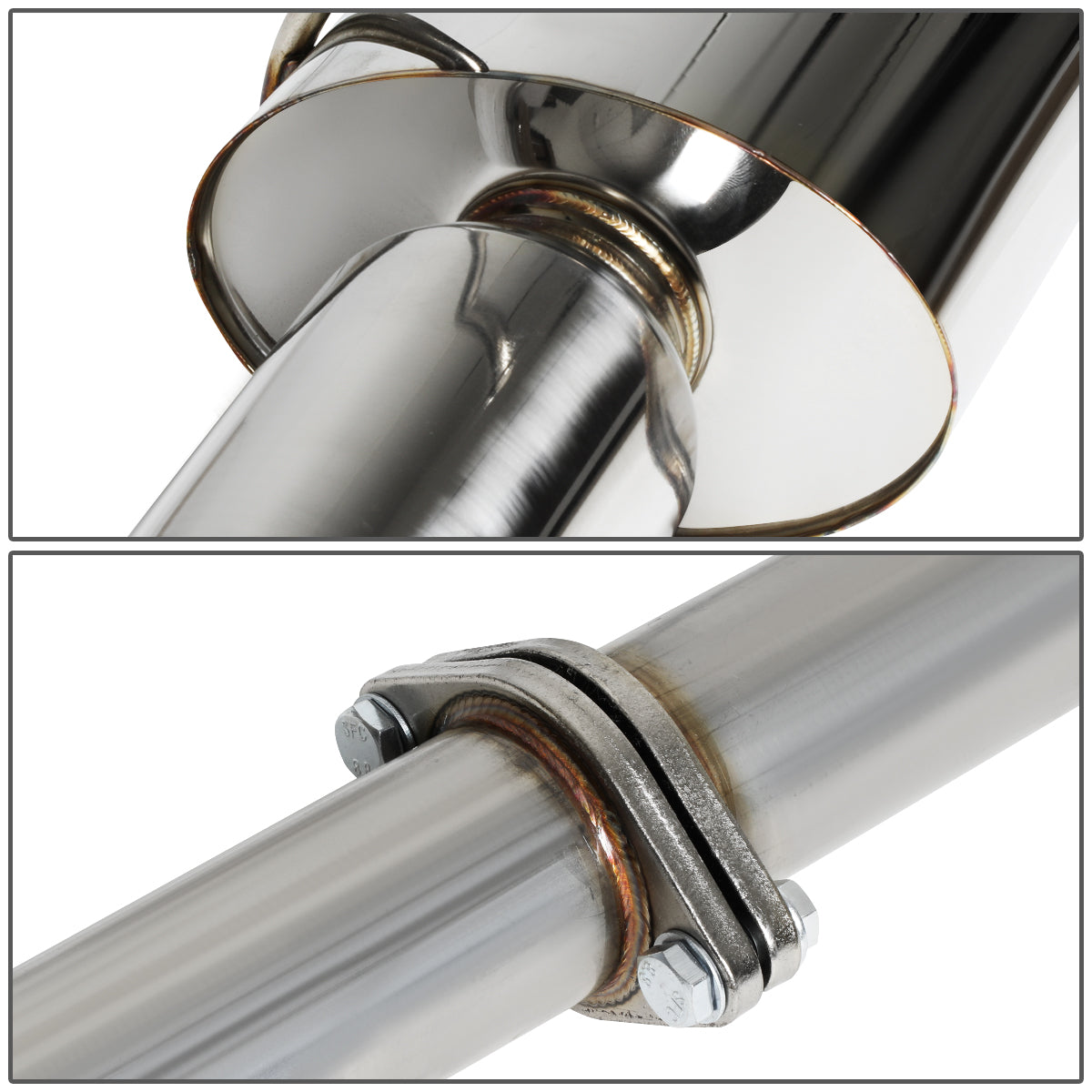 TUBERIA CATBACK CATBACK - 06-09 MITSUBISHI ECLIPSE V6 - SINGLE TIP - STAINLESS STEEL