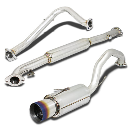 TUBERIA CATBACK CATBACK - 95-99 MITSUBISHI ECLIPSE NON TURBO - SINGLE BURNT TIP - STAINLESS STEEL