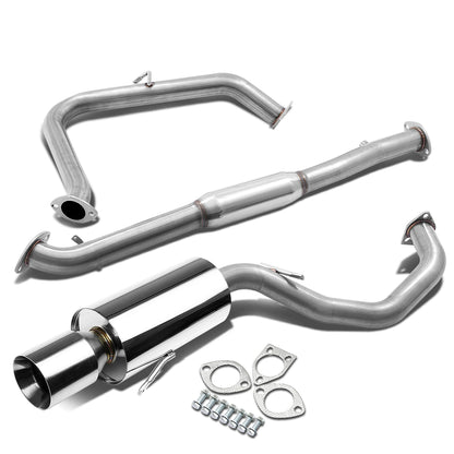 TUBERIA CATBACK CATBACK - 95-99 MITSUBISHI ECLIPSE NON TURBO - SINGLE ROLLED TIP - STAINLESS STEEL