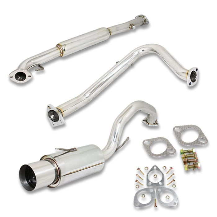 TUBERIA CATBACK CATBACK - 95-99 MITSUBISHI ECLIPSE NON TURBO - SINGLE TIP - STAINLESS STEEL