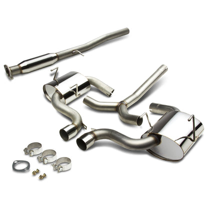 TUBERIA CATBACK CATBACK - 02-03 MINI COOPER / S HATCH R53 - DUAL TIP - STAINLESS STEEL