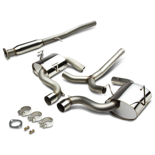 TUBERIA CATBACK CATBACK - 02-03 MINI COOPER / S HATCH R53 - DUAL TIP - STAINLESS STEEL