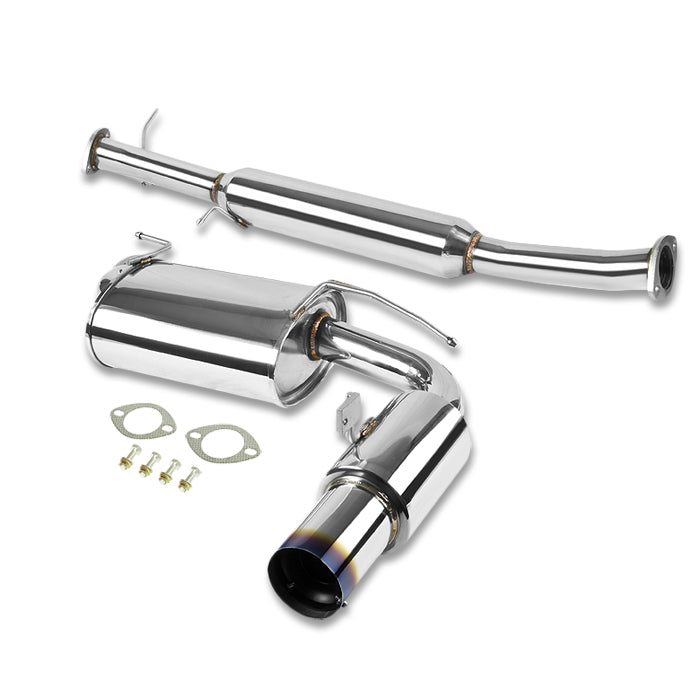 TUBERIA CATBACK CATBACK - 90-97 MAZDA MIATA - SINGLE BURNT TIP - STAINLESS STEEL