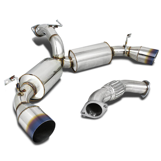 TUBERIA CATBACK CATBACK - 90-95 TOYOTA MR2 TURBO - DUAL BURNT TIP - STAINLESS STEEL