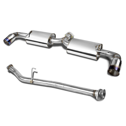 TUBERIA CATBACK CATBACK - 04-09 MAZDA RX9 - DUAL BURNT TIP - STAINLESS STEEL