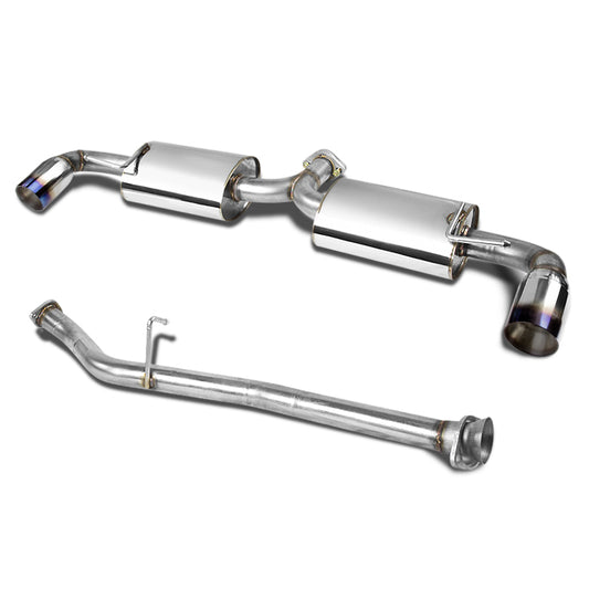 TUBERIA CATBACK CATBACK - 04-09 MAZDA RX9 - DUAL BURNT TIP - STAINLESS STEEL