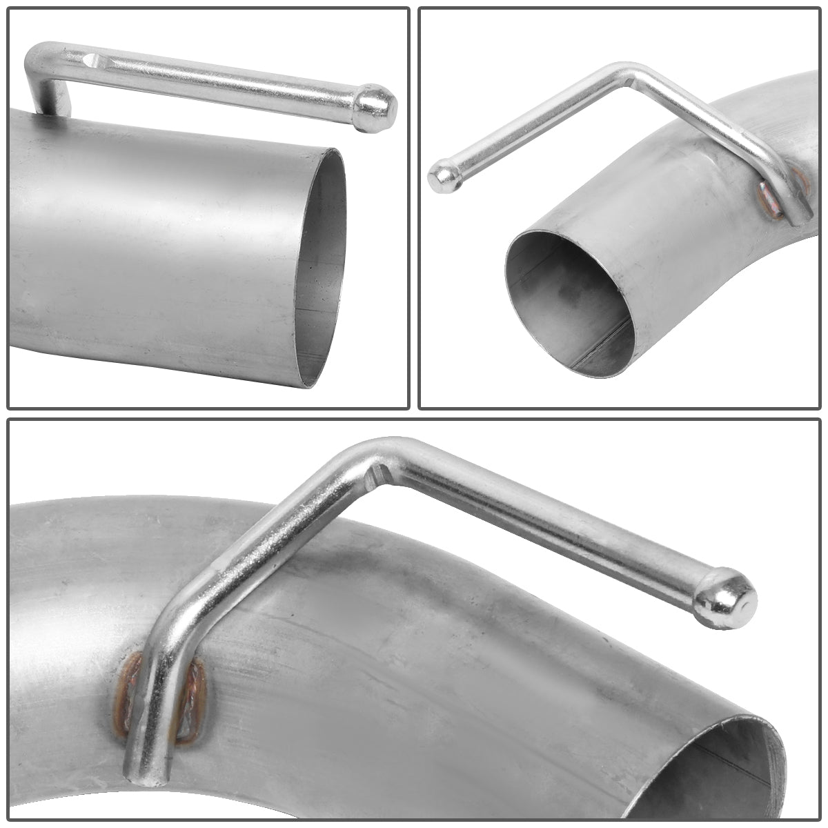 TUBERIA CATBACK AXELBACK - 10-15 CHEVY CAMARO 3.6L 6.2L 7.0L - DUAL ROLLED TIP - FITS VEHICLES W/O FACTORY GM GROUND EFFECTS KIT - STAINLESS STEEL