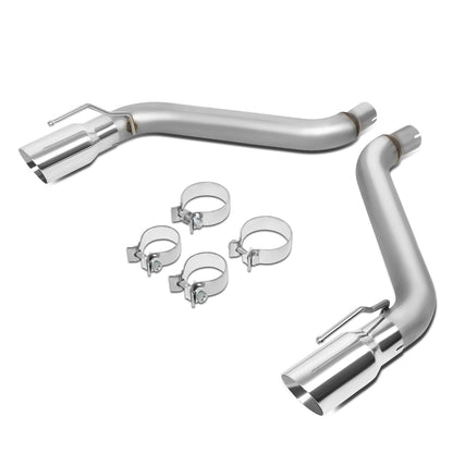 TUBERIA CATBACK AXELBACK - 16-18 CHEVY CAMARO 2.0L 3.6L - DUAL ROLLED TIP - FITS VEHICLES W/O FACTORY GM GROUND EFFECTS KIT - STAINLESS STEEL