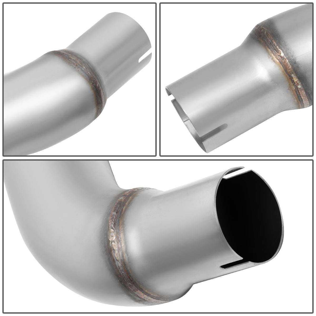 TUBERIA CATBACK AXELBACK - 16-18 CHEVY CAMARO 2.0L 3.6L - DUAL ROLLED TIP - FITS VEHICLES W/O FACTORY GM GROUND EFFECTS KIT - STAINLESS STEEL