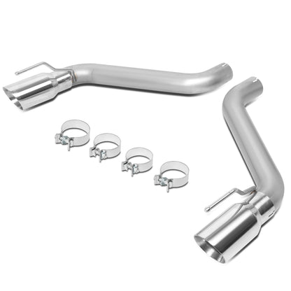 TUBERIA CATBACK AXELBACK - 16-18 CHEVY CAMARO 6.2L V8 - DUAL ROLLED TIP - FITS VEHICLES W/ SINGLE TIP EXHAUST - STAINLESS STEEL