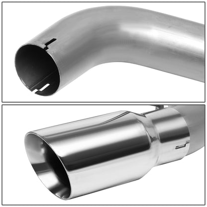 TUBERIA CATBACK AXELBACK - 16-18 CHEVY CAMARO 6.2L V8 - DUAL ROLLED TIP - FITS VEHICLES W/ SINGLE TIP EXHAUST - STAINLESS STEEL