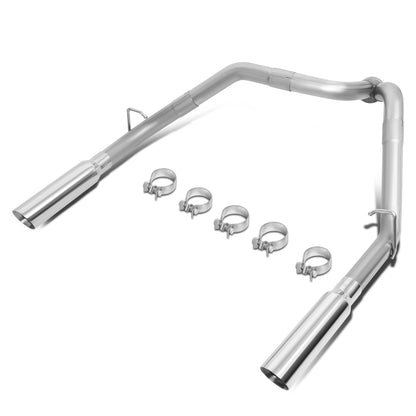 TUBERIA CATBACK AXELBACK - 09-13 CHEVY SILVERADO 1500 / GMC SIERRA 1500 6.2L V9 - DUAL ROLLED TIP - STAINLESS STEEL