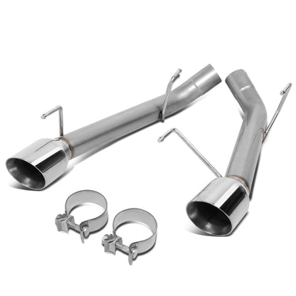 TUBERIA CATBACK AXELBACK - 05-10 FORD MUSTANG 4.6L / 5.4L - DUAL ROLLED TIP - STAINLESS STEEL