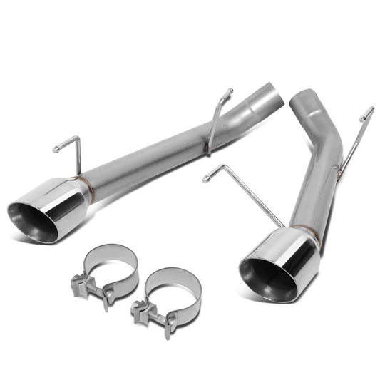 TUBERIA CATBACK AXELBACK - 05-10 FORD MUSTANG 4.6L / 5.4L - DUAL ROLLED TIP - STAINLESS STEEL