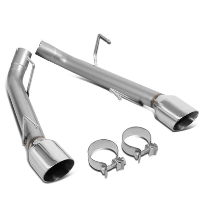 TUBERIA CATBACK AXELBACK - 05-10 FORD MUSTANG 4.6L / 5.4L - DUAL ROLLED TIP - STAINLESS STEEL