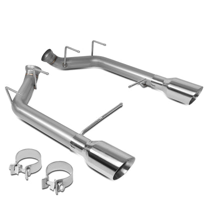 TUBERIA CATBACK AXELBACK - 11-14 FORD MUSTANG 5.0L 5.4L - DUAL ROLLED TIP - STAINLESS STEEL