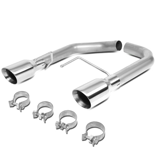 TUBERIA CATBACK AXELBACK - 15-17 FORD MUSTANG 2.3L ECOBOOST - DUAL ROLLED TIP - STAINLESS STEEL