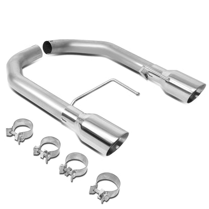 TUBERIA CATBACK AXELBACK - 15-17 FORD MUSTANG 2.3L ECOBOOST - DUAL ROLLED TIP - STAINLESS STEEL