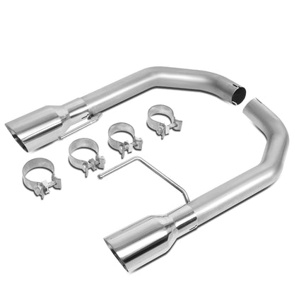 TUBERIA CATBACK AXELBACK - 15-17 FORD MUSTANG 2.3L ECOBOOST - DUAL ROLLED TIP - STAINLESS STEEL