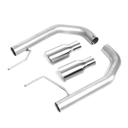 TUBERIA CATBACK AXELBACK - 15-17 FORD MUSTANG 2.3L ECOBOOST - DUAL ROLLED TIP - STAINLESS STEEL