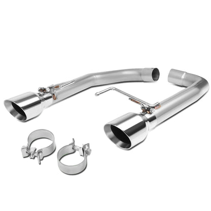 TUBERIA CATBACK AXELBACK - 15-17 FORD MUSTANG 5.0L - DUAL ROLLED TIP - STAINLESS STEEL