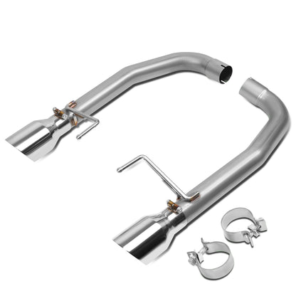 TUBERIA CATBACK AXELBACK - 15-17 FORD MUSTANG 5.0L - DUAL ROLLED TIP - STAINLESS STEEL