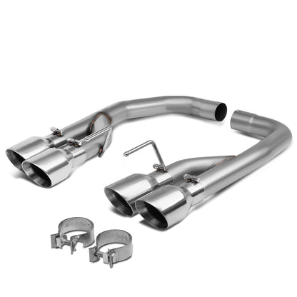 TUBERIA CATBACK AXELBACK - 18-20 FORD MUSTANG 5.0L - DUAL ROLLED TIP - STAINLESS STEEL