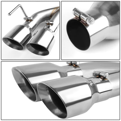TUBERIA CATBACK AXELBACK - 18-20 FORD MUSTANG 5.0L - DUAL ROLLED TIP - STAINLESS STEEL