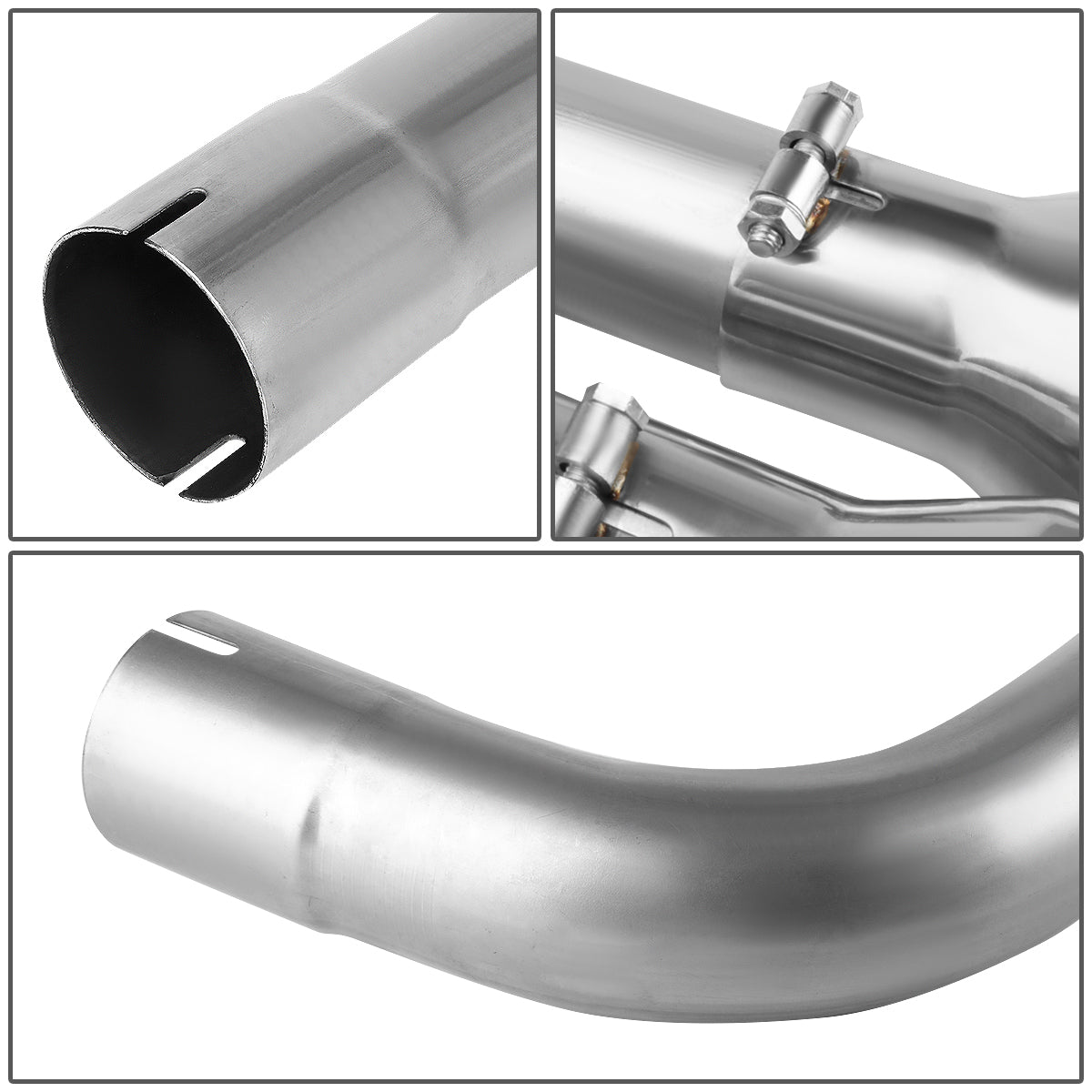 TUBERIA CATBACK AXELBACK - 18-20 FORD MUSTANG 5.0L - DUAL ROLLED TIP - STAINLESS STEEL