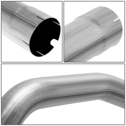 TUBERIA CATBACK AXELBACK - 16-19 NISSAN TITAN XD 5.0 TURBO DIESEL - SINGLE TIP - STAINLESS STEEL