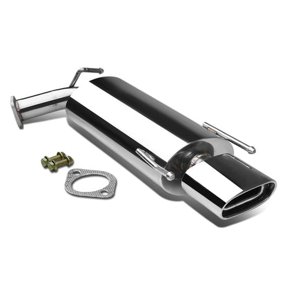 TUBERIA CATBACK CATBACK - 07-11 TOYOTA CAMRY 4CYL - SINGLE SQUARE OVER ROLLED TIP - STAINLESS STEEL