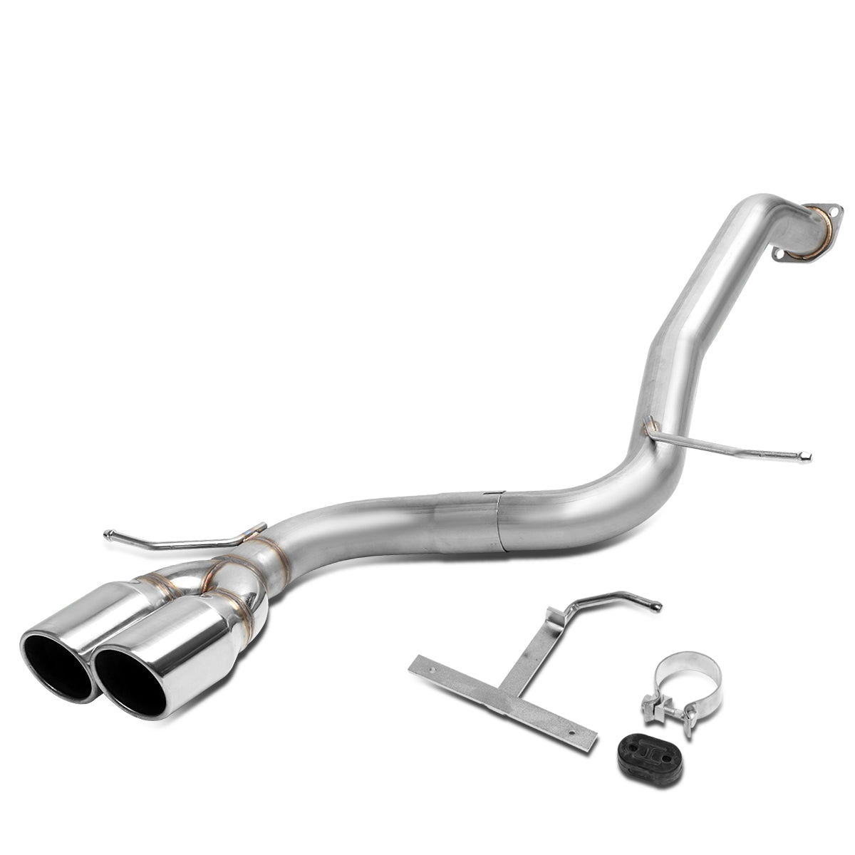 TUBERIA CATBACK AXELBACK - 08-15 SCION XB - DUAL ROLLED TIP - STAINLESS STEEL