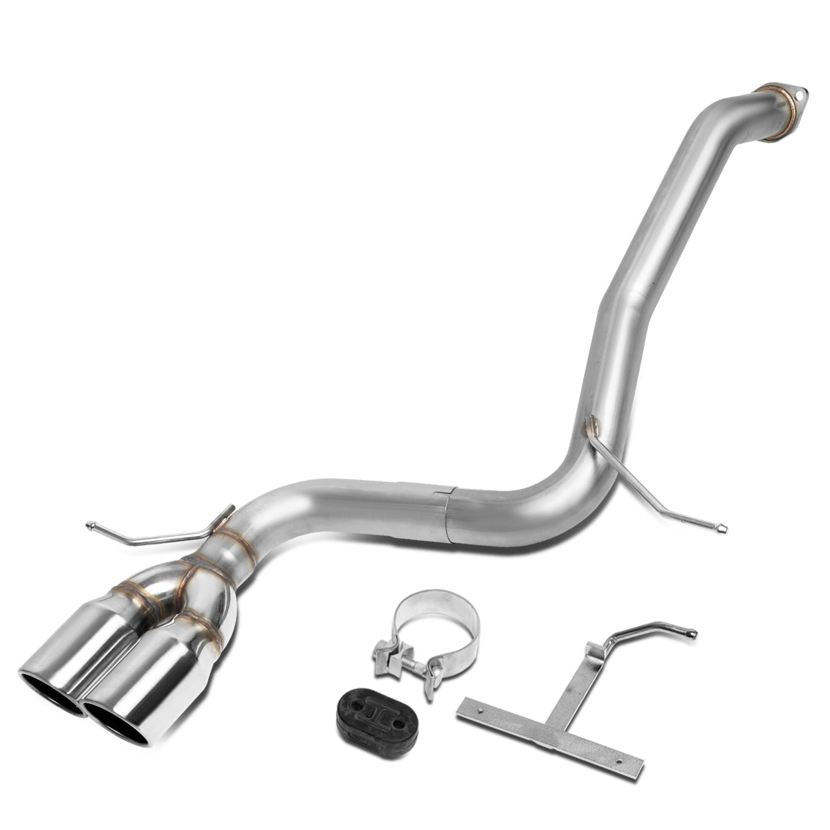 TUBERIA CATBACK AXELBACK - 08-15 SCION XB - DUAL ROLLED TIP - STAINLESS STEEL