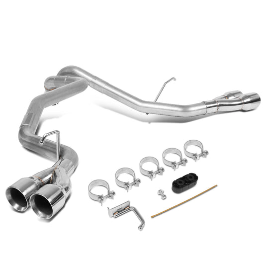 TUBERIA CATBACK AXLEBACK - 09-13 CADILLAC ESCALADE 6.2L / 09-13 GMC YUKON DENALI 6.2L - QUAD TIP - STAINLESS STEEL