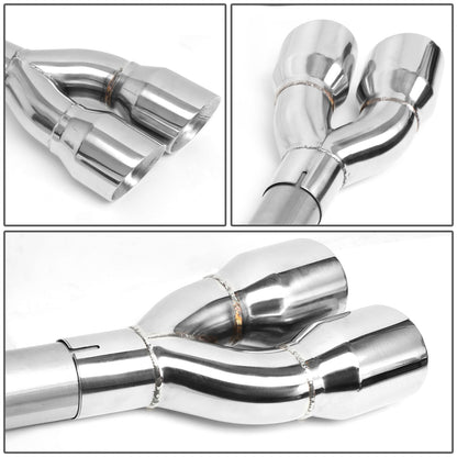 TUBERIA CATBACK AXLEBACK - 09-13 CADILLAC ESCALADE 6.2L / 09-13 GMC YUKON DENALI 6.2L - QUAD TIP - STAINLESS STEEL