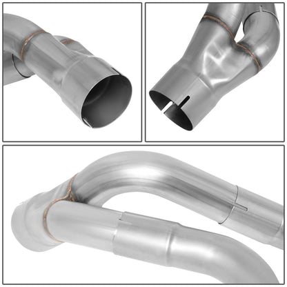 TUBERIA CATBACK AXLEBACK - 09-13 CADILLAC ESCALADE 6.2L / 09-13 GMC YUKON DENALI 6.2L - QUAD TIP - STAINLESS STEEL