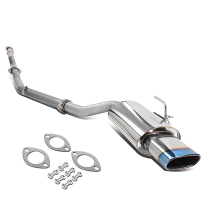 TUBERIA CATBACK CATBACK - 02-06 NISSAN ALTIMA 2.5L 4CYL - SINGLE OVAL BURNT TIP - STAINLESS STEEL