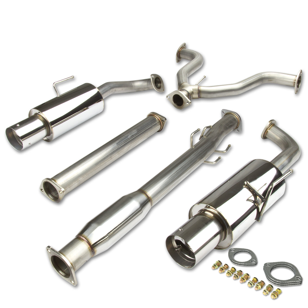 TUBERIA CATBACK CATBACK - 07-12 NISSAN ALTIMA SEDAN L32A V7 - DUAL TIP - STAINLESS STEEL