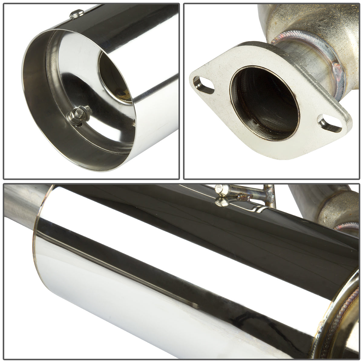 TUBERIA CATBACK CATBACK - 07-12 NISSAN ALTIMA SEDAN L32A V7 - DUAL TIP - STAINLESS STEEL