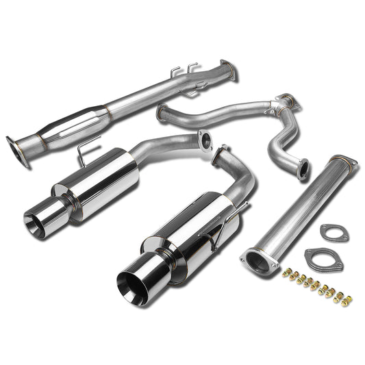 TUBERIA CATBACK CATBACK - 07-12 NISSAN ALTIMA SEDAN L32A - DUAL ROLLED TIP - STAINLESS STEEL