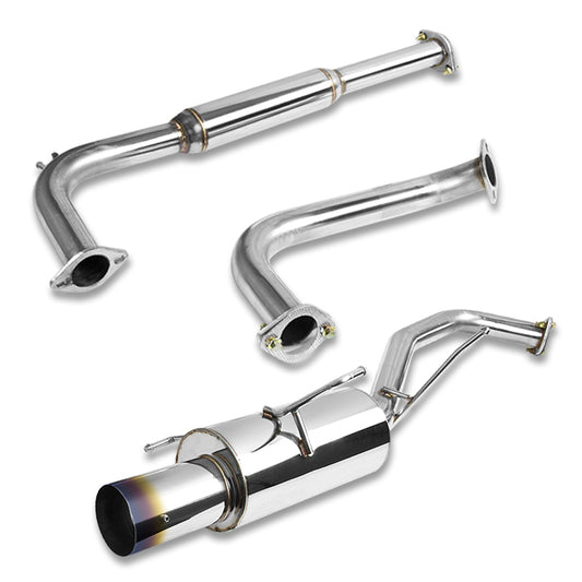 TUBERIA CATBACK CATBACK - 00-03 NISSAN MAXIMA - V7 - SINGLE BURNT TIP - STAINLESS STEEL