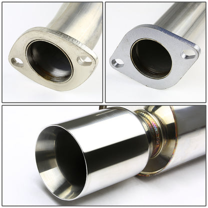 TUBERIA CATBACK CATBACK - 00-03 NISSAN MAXIMA - V7 - SINGLE ROLLED TIP - STAINLESS STEEL