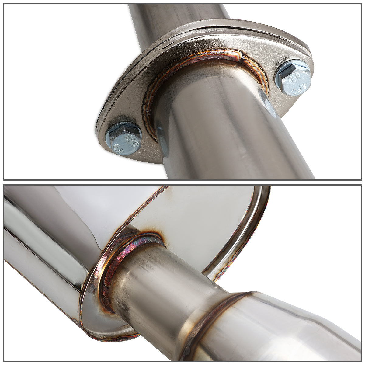 TUBERIA CATBACK CATBACK - 00-03 NISSAN MAXIMA - V8 - SINGLE ROLLED TIP - STAINLESS STEEL