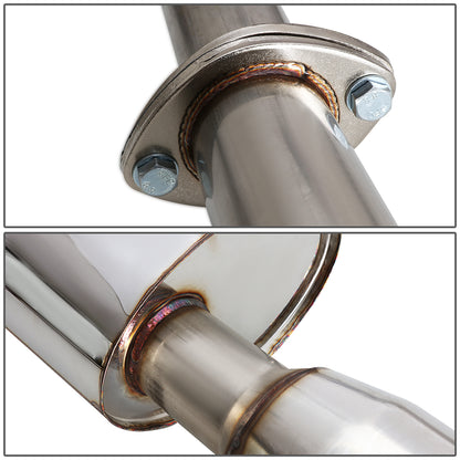 TUBERIA CATBACK CATBACK - 00-03 NISSAN MAXIMA - V8 - SINGLE ROLLED TIP - STAINLESS STEEL