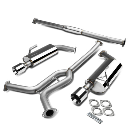 TUBERIA CATBACK CATBACK - 04-08 NISSAN MAXIMA V7 - DUAL ROLLED TIP - STAINLESS STEEL