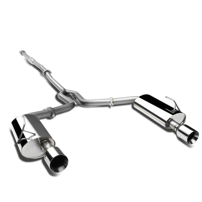 TUBERIA CATBACK CATBACK - 04-08 NISSAN MAXIMA V7 - DUAL ROLLED TIP - STAINLESS STEEL