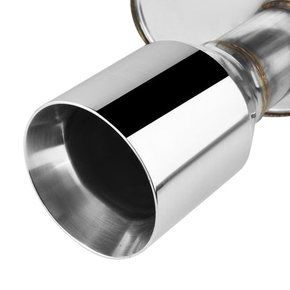 TUBERIA CATBACK CATBACK - 04-08 NISSAN MAXIMA V7 - DUAL ROLLED TIP - STAINLESS STEEL