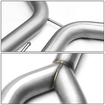 TUBERIA CATBACK CATBACK - 04-08 NISSAN MAXIMA V7 - DUAL ROLLED TIP - STAINLESS STEEL